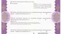 Лицензия ООО